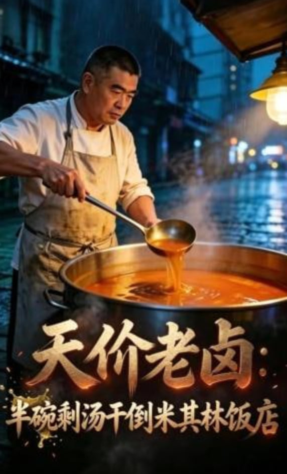 天价老卤半碗剩汤干倒米其林饭店(蓝光)