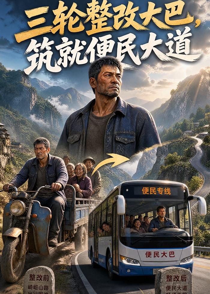 三轮整改大巴筑就便民大道(蓝光)