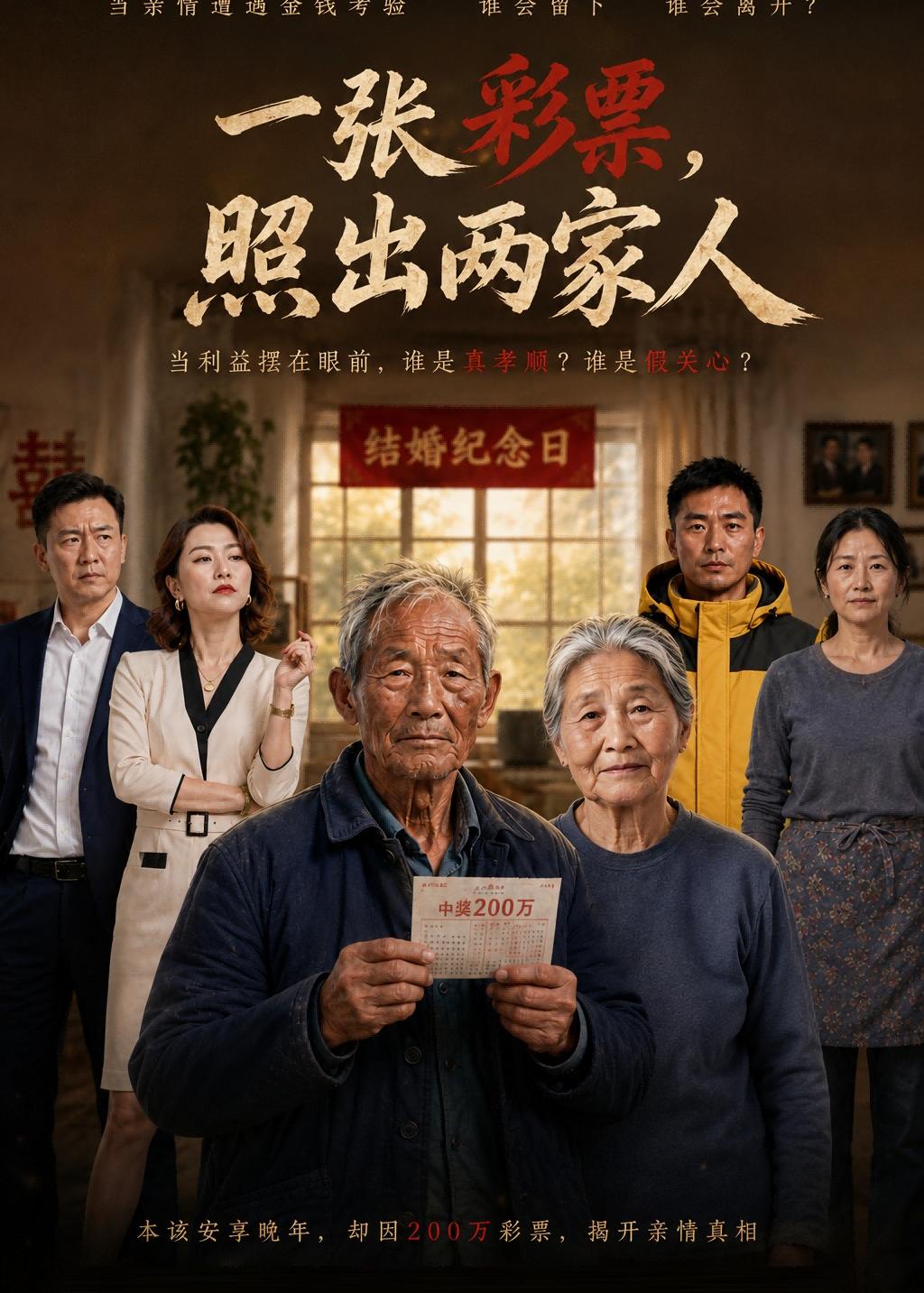 一张彩票照出两家人(蓝光)