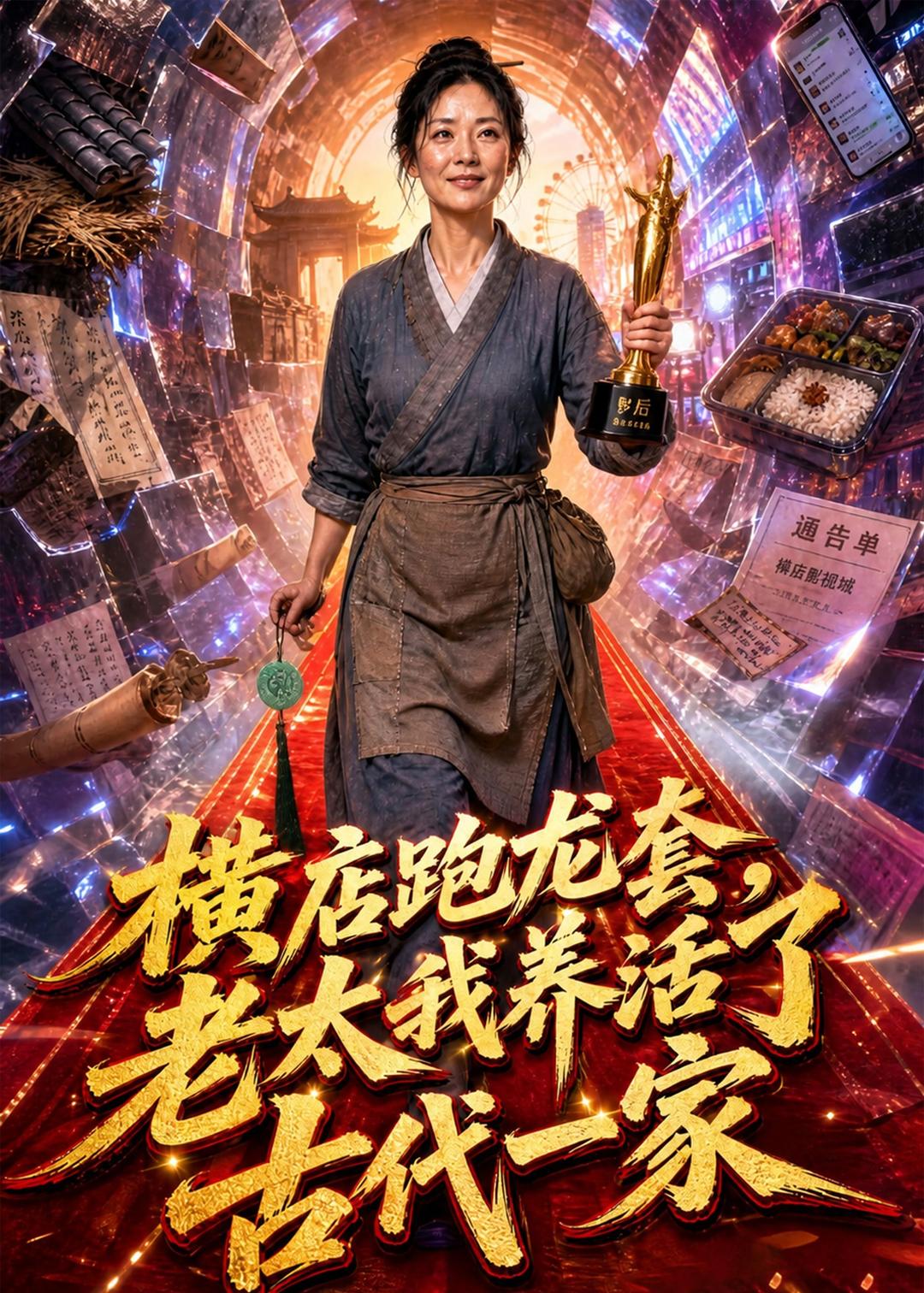 横店跑龙套老太我养活了古代一家（1080）