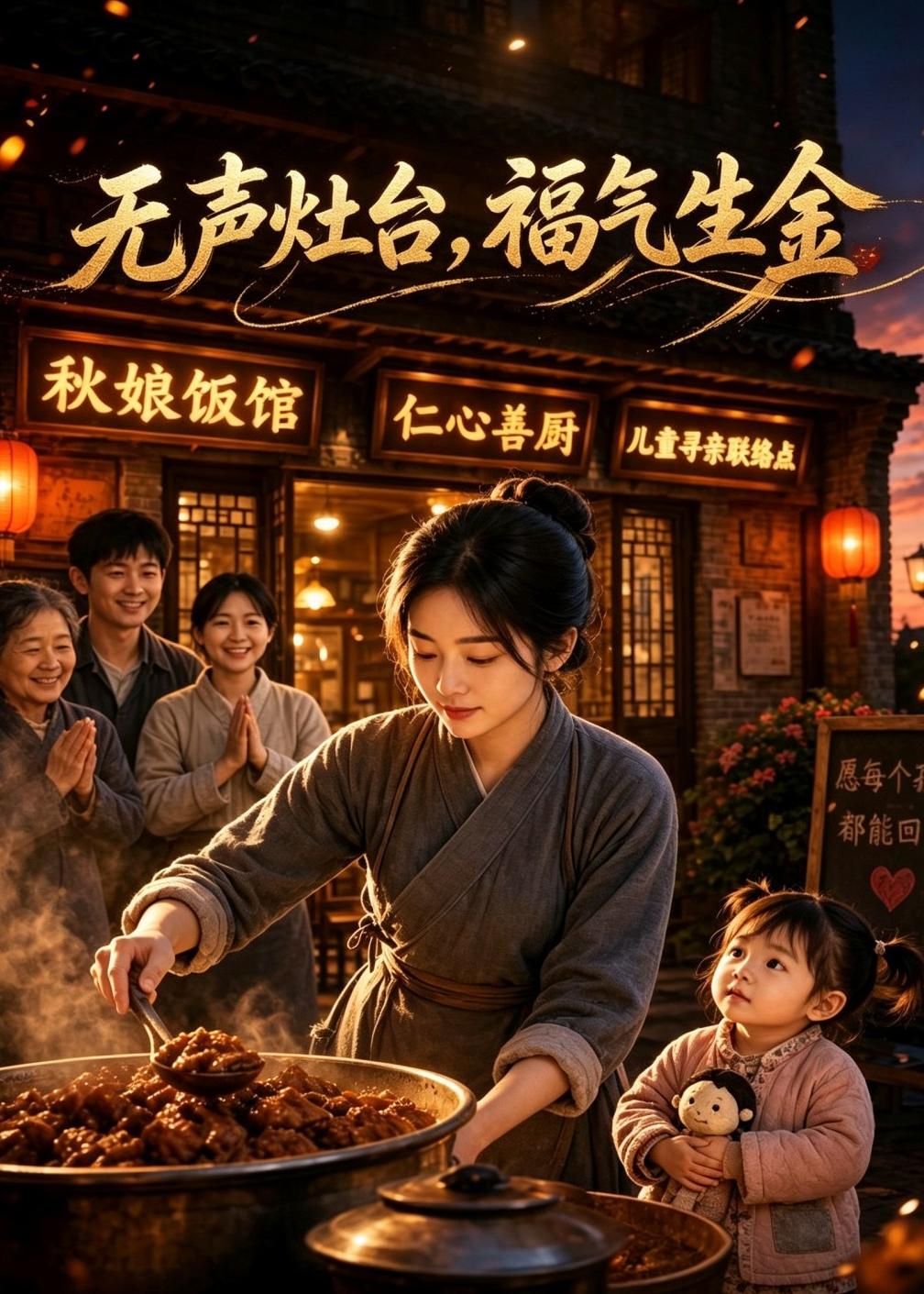 无声灶台福气生金（蓝光）
